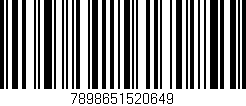 Código de barras (EAN, GTIN, SKU, ISBN): '7898651520649'