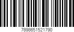 Código de barras (EAN, GTIN, SKU, ISBN): '7898651521790'