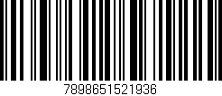 Código de barras (EAN, GTIN, SKU, ISBN): '7898651521936'