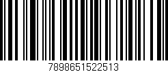 Código de barras (EAN, GTIN, SKU, ISBN): '7898651522513'