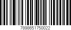 Código de barras (EAN, GTIN, SKU, ISBN): '7898651750022'