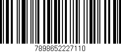 Código de barras (EAN, GTIN, SKU, ISBN): '7898652227110'
