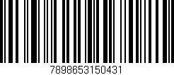 Código de barras (EAN, GTIN, SKU, ISBN): '7898653150431'