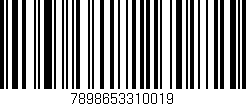 Código de barras (EAN, GTIN, SKU, ISBN): '7898653310019'