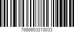 Código de barras (EAN, GTIN, SKU, ISBN): '7898653310033'