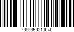Código de barras (EAN, GTIN, SKU, ISBN): '7898653310040'