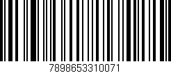 Código de barras (EAN, GTIN, SKU, ISBN): '7898653310071'