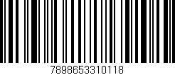 Código de barras (EAN, GTIN, SKU, ISBN): '7898653310118'