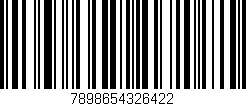 Código de barras (EAN, GTIN, SKU, ISBN): '7898654326422'