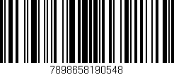 Código de barras (EAN, GTIN, SKU, ISBN): '7898658190548'