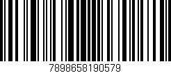 Código de barras (EAN, GTIN, SKU, ISBN): '7898658190579'