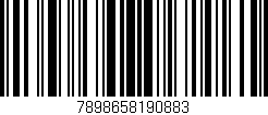 Código de barras (EAN, GTIN, SKU, ISBN): '7898658190883'