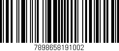 Código de barras (EAN, GTIN, SKU, ISBN): '7898658191002'
