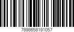 Código de barras (EAN, GTIN, SKU, ISBN): '7898658191057'
