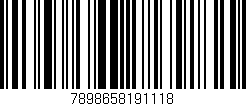 Código de barras (EAN, GTIN, SKU, ISBN): '7898658191118'