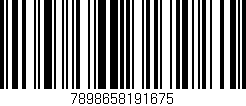 Código de barras (EAN, GTIN, SKU, ISBN): '7898658191675'