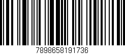 Código de barras (EAN, GTIN, SKU, ISBN): '7898658191736'