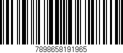 Código de barras (EAN, GTIN, SKU, ISBN): '7898658191965'
