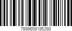 Código de barras (EAN, GTIN, SKU, ISBN): '7898658195260'