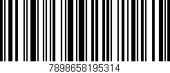 Código de barras (EAN, GTIN, SKU, ISBN): '7898658195314'