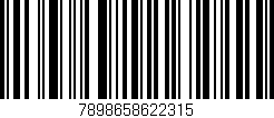 Código de barras (EAN, GTIN, SKU, ISBN): '7898658622315'