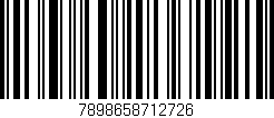 Código de barras (EAN, GTIN, SKU, ISBN): '7898658712726'