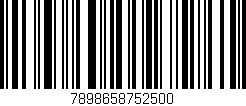 Código de barras (EAN, GTIN, SKU, ISBN): '7898658752500'