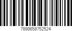 Código de barras (EAN, GTIN, SKU, ISBN): '7898658752524'