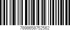 Código de barras (EAN, GTIN, SKU, ISBN): '7898658752562'