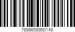 Código de barras (EAN, GTIN, SKU, ISBN): '7898658980149'