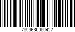 Código de barras (EAN, GTIN, SKU, ISBN): '7898660980427'