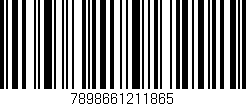 Código de barras (EAN, GTIN, SKU, ISBN): '7898661211865'