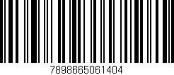 Código de barras (EAN, GTIN, SKU, ISBN): '7898665061404'