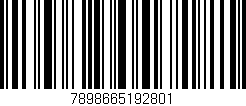 Código de barras (EAN, GTIN, SKU, ISBN): '7898665192801'