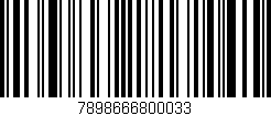 Código de barras (EAN, GTIN, SKU, ISBN): '7898666800033'