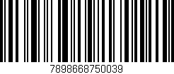Código de barras (EAN, GTIN, SKU, ISBN): '7898668750039'