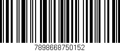 Código de barras (EAN, GTIN, SKU, ISBN): '7898668750152'
