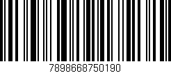 Código de barras (EAN, GTIN, SKU, ISBN): '7898668750190'