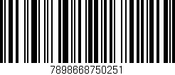 Código de barras (EAN, GTIN, SKU, ISBN): '7898668750251'