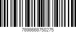 Código de barras (EAN, GTIN, SKU, ISBN): '7898668750275'