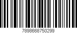 Código de barras (EAN, GTIN, SKU, ISBN): '7898668750299'