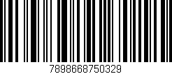 Código de barras (EAN, GTIN, SKU, ISBN): '7898668750329'