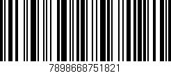 Código de barras (EAN, GTIN, SKU, ISBN): '7898668751821'