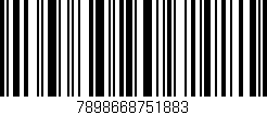 Código de barras (EAN, GTIN, SKU, ISBN): '7898668751883'
