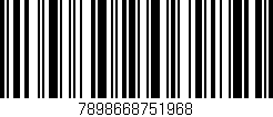 Código de barras (EAN, GTIN, SKU, ISBN): '7898668751968'