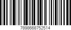 Código de barras (EAN, GTIN, SKU, ISBN): '7898668752514'