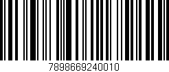 Código de barras (EAN, GTIN, SKU, ISBN): '7898669240010'