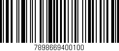 Código de barras (EAN, GTIN, SKU, ISBN): '7898669400100'