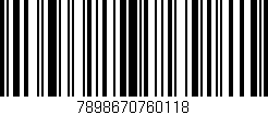 Código de barras (EAN, GTIN, SKU, ISBN): '7898670760118'