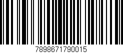Código de barras (EAN, GTIN, SKU, ISBN): '7898671790015'